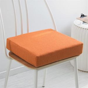 COUSSIN DE CHAISE  Coussin de siège en mousse à mémoire - Confortable - Orange - Carré