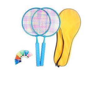 VGEBY1 Raquettes de Badminton pour Enfants Raquette de Badminton avec Balle Ronde Balle de Badminton Balle en Plume pour Enfants