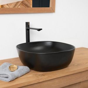 LAVABO - VASQUE Vasque en céramique noire - WANDA COLLECTION - Phe