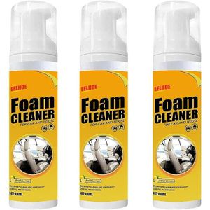 ADDITIF Foam Cleaner - Spray nettoyant pour siège de voiture en cuir, 100 ml de voiture, de cuisine, de mousse de salle de bain, 3 pièces
