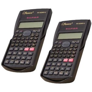 CALCULATRICE Calculatrice 2 pcs Calculatrice Scientifique-école Calculatrice d'affichage à Deux Lignes avec des Fonctions Multiples, Batterie (