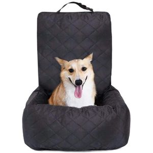 Fostanfly Siège de voiture pour chiens de petite taille, rehausseur pour  chien avec cadre en métal, siège de voiture lavable avec coussin épais et  laisse de sécurité et poches de rangement 