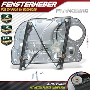 VW Polo 9N 9A4 droite avant côté conducteur électrique fenêtre régulateur 2001-2009 Neuf