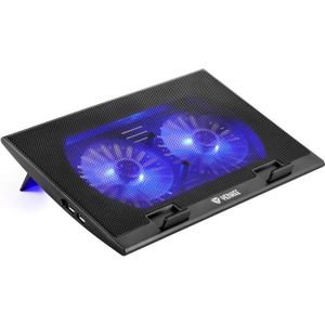 Tapis Refroidissement Ordinateur Portable - Ventilateurs Silencieux LED, Support Pliable | Gaming, Bureau