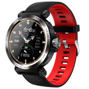MONTRE CONNECTÉE Montre connectée,SENBONO 2020 Sport IP68 étanche montre intelligente écran tactile hommes horloge femmes Fitness - Type red rubber