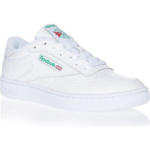 BASKET Baskets Club C 85 - REEBOK - Blanc/Vert - Tige en 