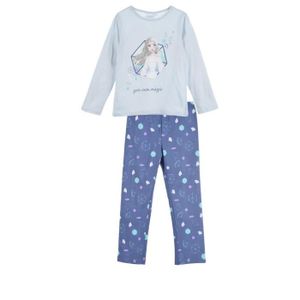 Pyjama pyjashort la reine des neiges 2 gris et violet-laubakids