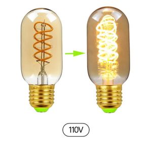 AMPOULE - LED E27 Ampoules Vintage, bulbe Vintage Lampe Vintage 4W Spirale décorative Ampoule à filament 110V