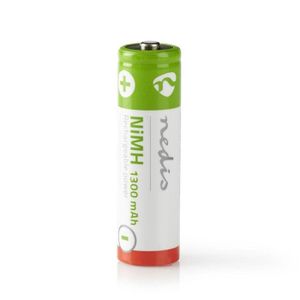 PILES NEDIS Pile Rechargeable Ni-MH AA | 1.2 V | 1 300 mAh | 4 pièces | Blister