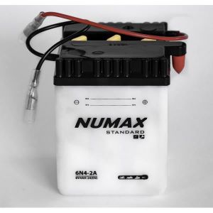 BATTERIE VÉHICULE Batterie moto Numax Standard 6N4-2A 6V 4Ah 35A