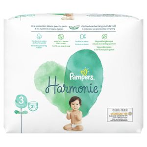 COUCHE Couches Pampers Harmonie Taille 3 6-10kg - 31 couc