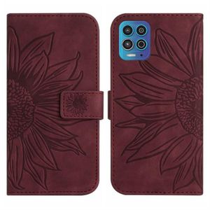 Ras Etui Motorola Edge 2021 6.7, Antichoc Housse Cuir PU Portefeuille Etui avec [Fentes pour