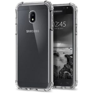COQUE - BUMPER Coque Samsung Galaxy J5 (2017) Etui de Protection Anti Choc TPU Silicone Transparent, Housse Coins Renforcés Bumper Crystal Clear