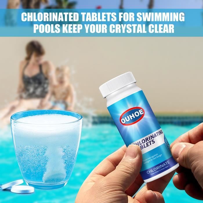 Pastilles de nettoyage pour piscine, désinfecte l'eau et purifie le chlore,  nettoyant moussant instantané pour toilettes - AliExpress