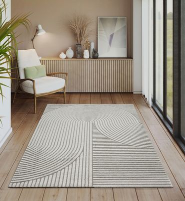 The carpet Mila tapis salon, chambre, élégant tapis brillant, moderne