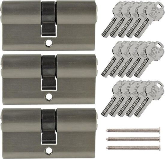 Lot De 3 Serrures à Came De Qualité Supérieure Pour Armoire, Serrure D