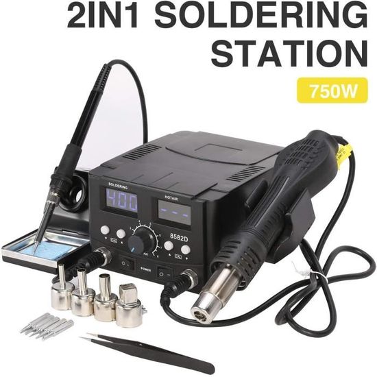 Station de soudage numérique Goobay EP6, kit de fer à souder, 48 W - avec  station de