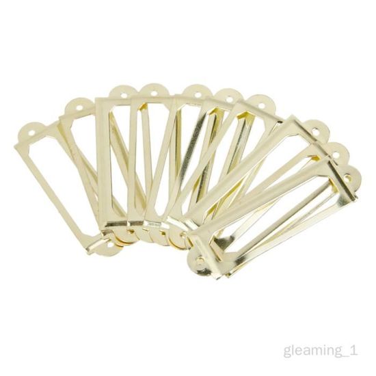 Porte-étiquettes Métalliques Uxcell - Lot De 50, Finition Or, Pour Tiroirs, Portes Et Voitures