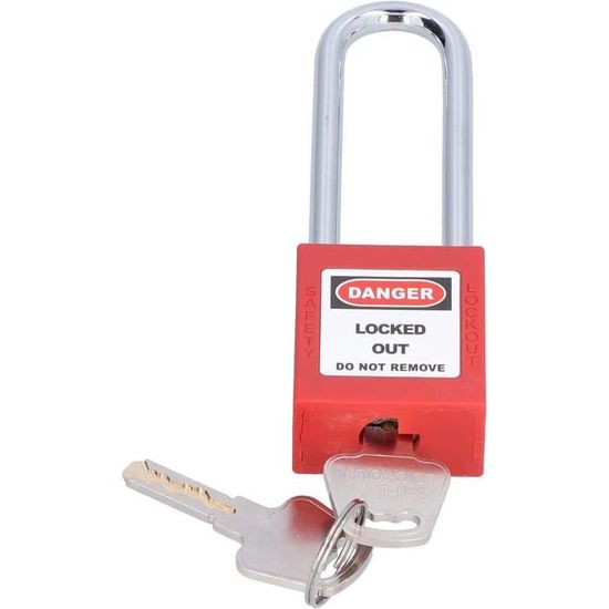 Lot De 5 Serrures De Verrouillage Rouges RealPlus à Clés Différentes - Neuf - Pour étiquettes, Cadenas
