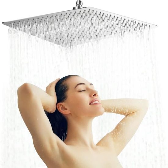 Pommeau De Douche DAZZLEEX Acier Inoxydable 304 - Robinet Salle De Bain Avec Poignée Froide | Finition Doré Brossé