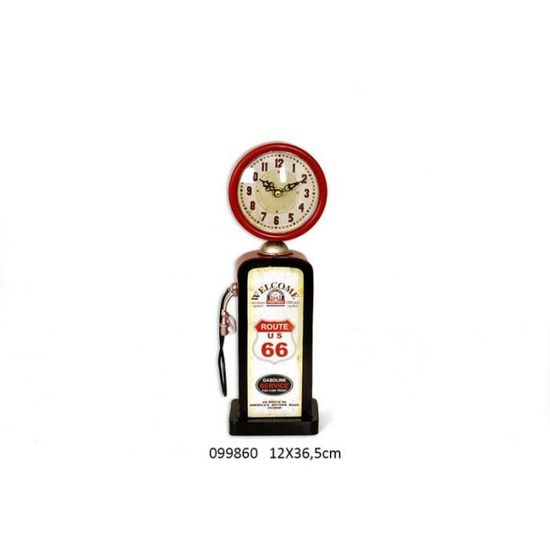 HORLOGE PENDULE MURALE DESIGN RONDE RETRO 60cm A AIGUILLES ROUTE 66 US