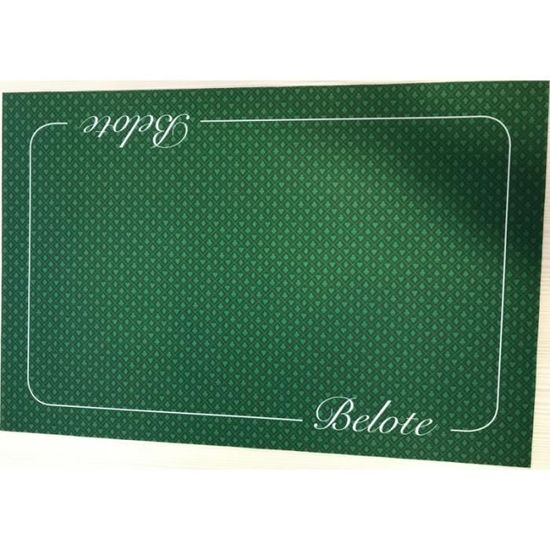 Tapis de Belote Coeur de Pique Excellence Vert (40 X 60 cm)