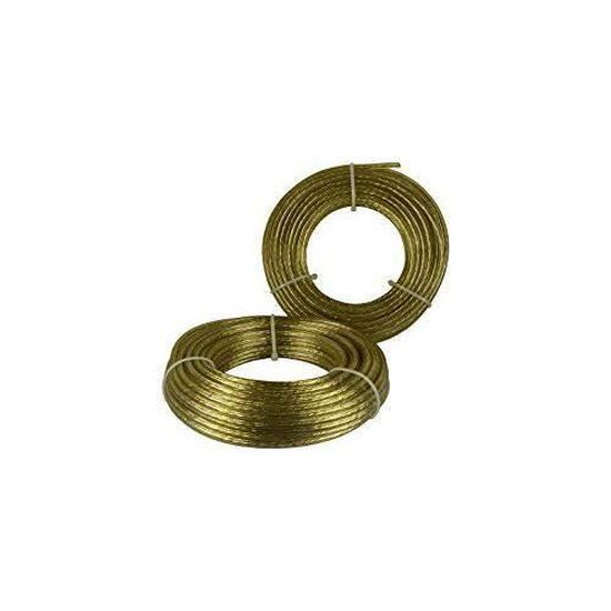Câble Pour étendoir à Linge En Acier Laitonné - Diamètre 6 Mm, Longueur 10 M, Gaine PVC Résistante Aux UV