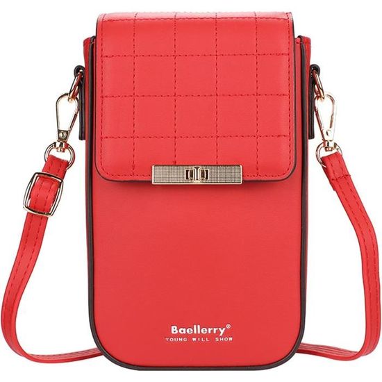 Petit Sac Bandoulière Blanc Pour Téléphone – Bandoulière Amovible – Fermeture Magnétique – Idéal Pour Shopping, Promenade