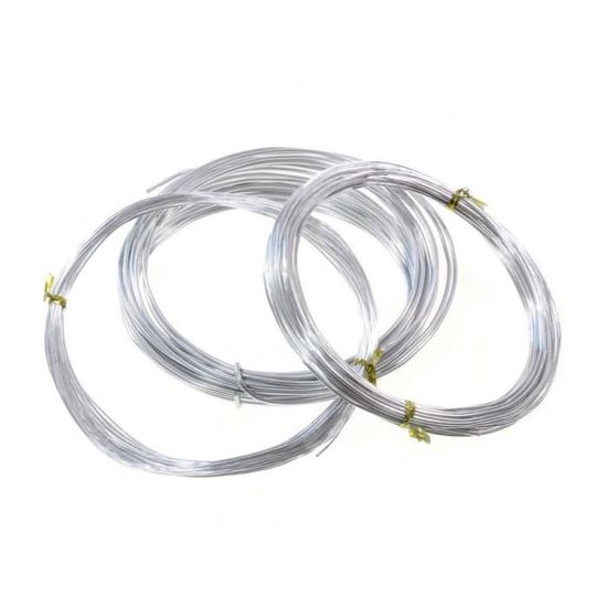 Fil De Fer Bijoux 0.3mm X 100m, Fil Aluminium, Fil De Bricolage, Fil De Fer Fin, Fil De Fer Souple Loisir Creatif, Fil En Aluminium De Métier De Bijoux Et Les Travaux
