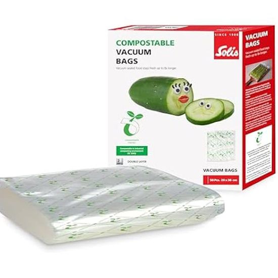 Lot De 100 Sacs Sous Vide, 15 X 25 Cm, Réutilisables, Sans Bpa, Solides