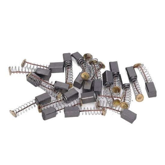 LIA - Balai de charbon de moteur 20 pièces moteur brosse à charbon cuivre haute résistance outil