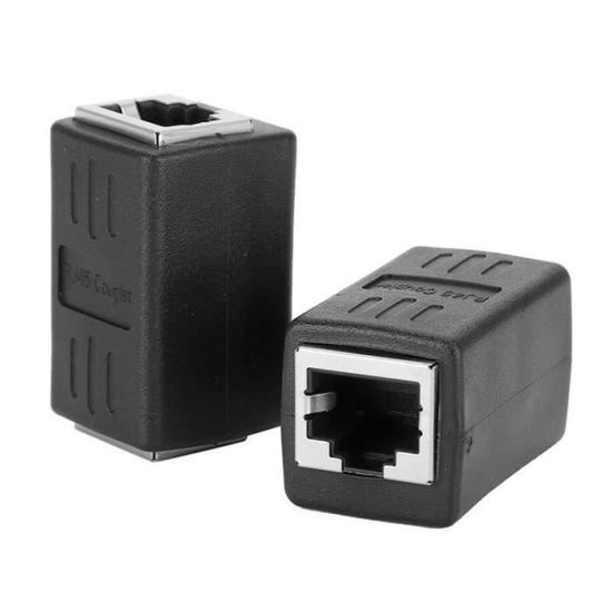 Coupleur RJ45 Femelle-femelle - 15 Pièces, Compatible Cat5 à Cat8, Blindage Métallique, Connexion Stable