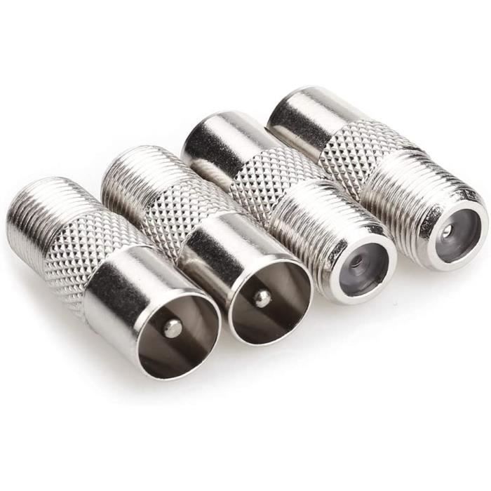 Nanyi Coupleur d'antenne TV coaxial femelle vers male Plaqué nickel. MF — free download