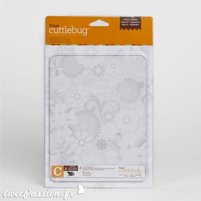 Plaque de coupe C Cuttlebug qu1 15 x 19,5 cm