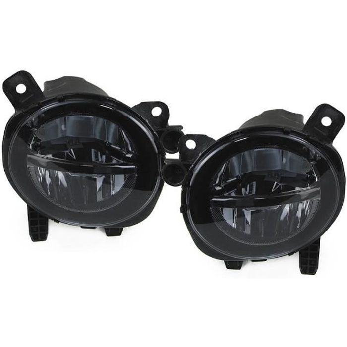 2 ANTIBROUILLARD LED NOIR CRISTAL BMW SERIE 1 3 4 F20 F21 F30 F31 F32 F33 F34