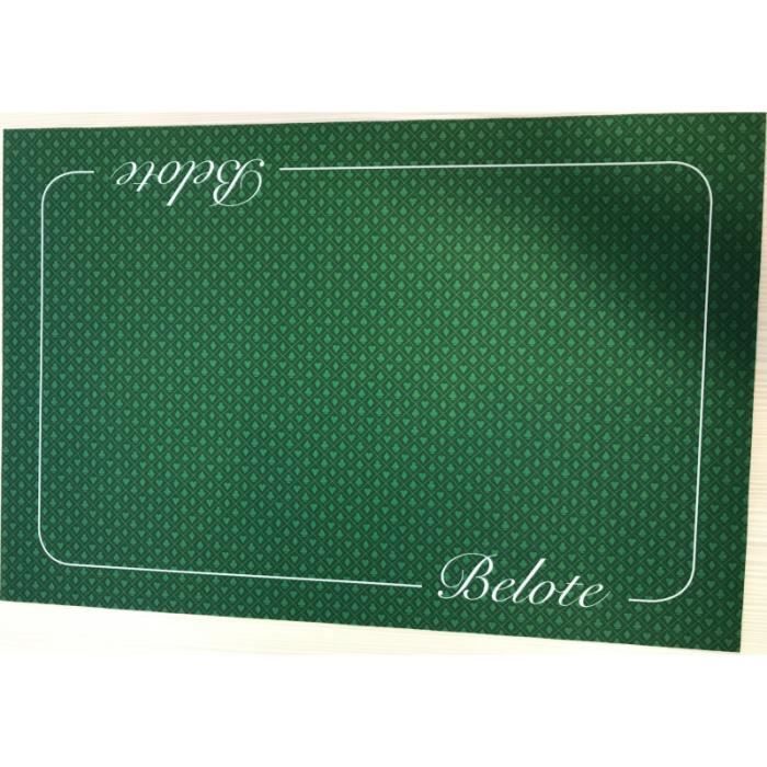 Tapis de Belote Coeur de Pique Excellence Vert (40 X 60 cm)