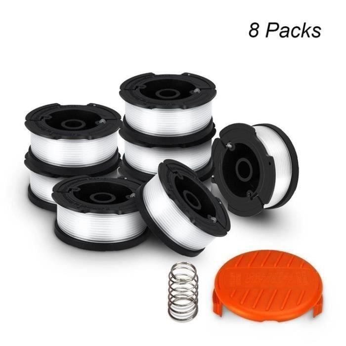 Black + Decker AF-100 30ft 0.065 8pcs bobines du coupe-bordures + capuchon de bobine + Ressort Sh45102