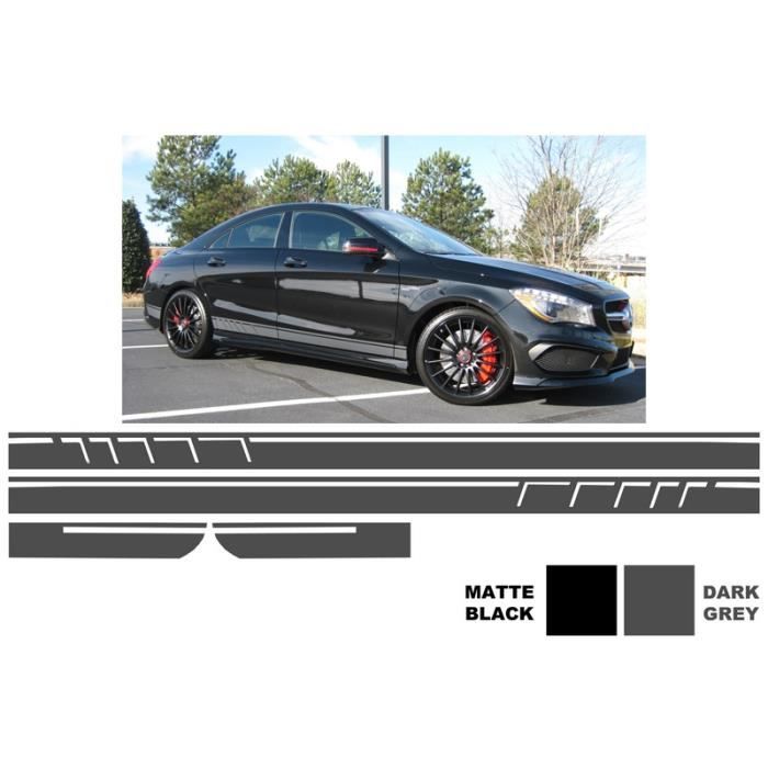 Autocollants Stickers Vinyle Gris foncé Pour Mercedes Benz CLA W117 C117 X117 (2013-2016) 45 AMG Design Edition 1