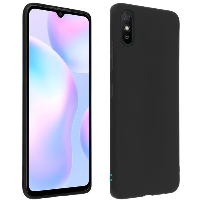Coque Xiaomi Redmi 9A Souple Flexible Antichoc Finition Mate Noir
