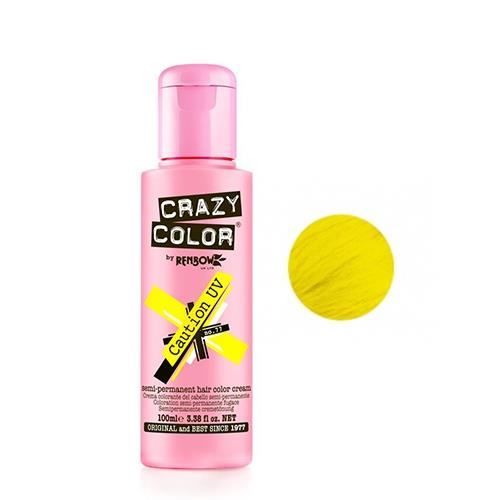 Coloration Crazy Color Caution UV Jaune 100 ml