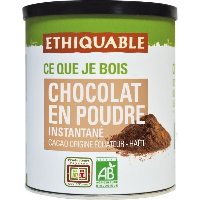 ETHIQUABLE Chocolat en poudre instantané - 400g