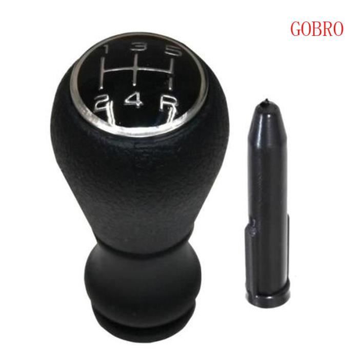 gobro Pommeau + cône levier de vitesse pour Peugeot 106 206 306 406 806 107 207 307 407 607 807 108 208 308 408 508 3008 Partner