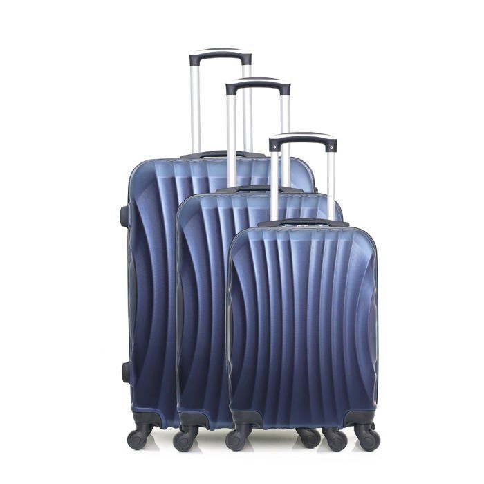 HERO – SET DE 3 - ABS – 70cm – 4 roues – MOSCOU-A – MARINE