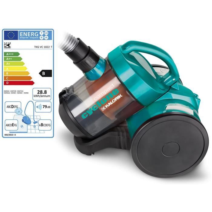 Kalorik - aspirateur sans sac bbde 79db vert - tkgvc1022t