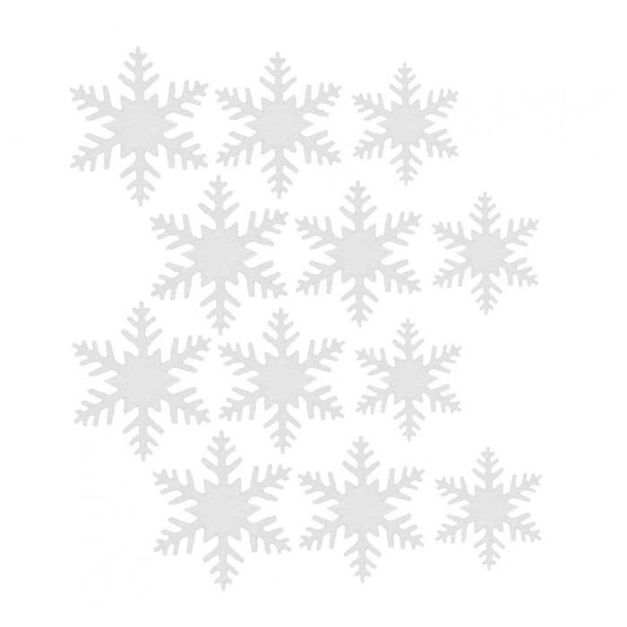 12 pcs - set 3D à la recherche de flocons neige ornements brillants Noël pour décoration vacances