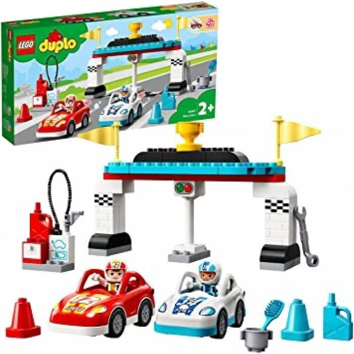 10947 duplo les voitures de course jouet enfant 2+ ans, petites voitures