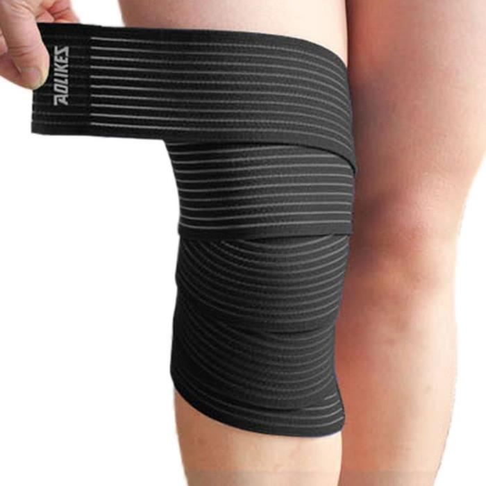 PROTEGE-CHEVILLES - CHEVILLERE,Bandes de soutien de coude de genou de jambe bandes de Compression d'enveloppe - Type Black