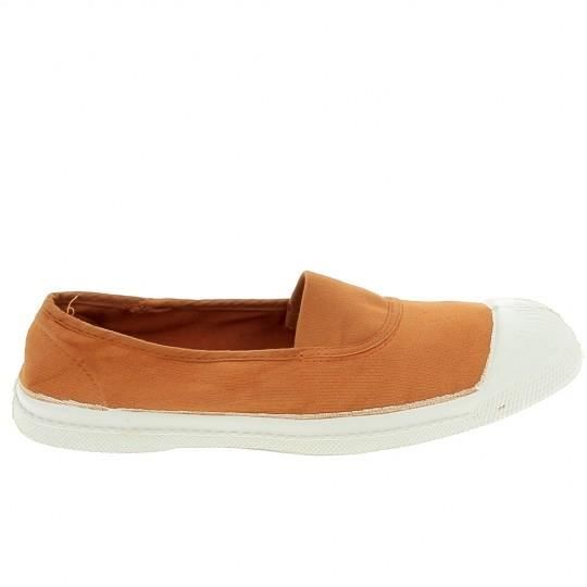 Chaussures de Ville Femmes BENSIMON Toile Elastique corail
