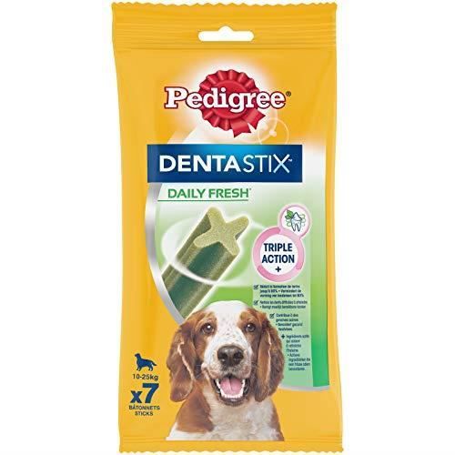 Pedigree Dentastix Fresh - Friandises pour moyen chien, 70 bâtonnets à mâcher pour l'hygiène bucco-dentaire (10 501039400151