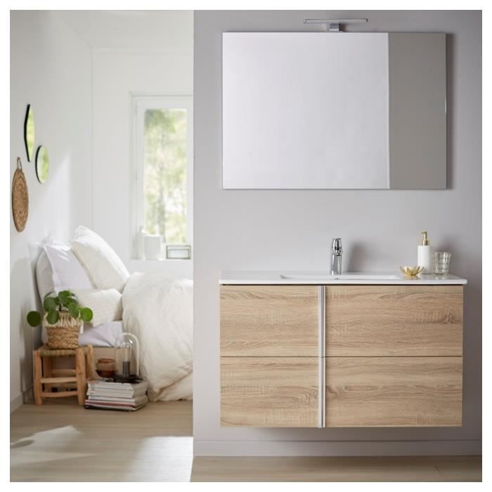Ensemble meuble de salle de bain 100 cm Calig